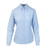 Button Down Light Blue Business Casual Women's Shirt U-State